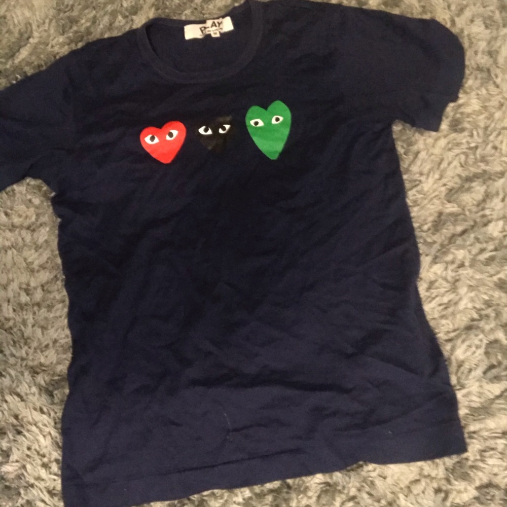 Cdg triple heart shirt